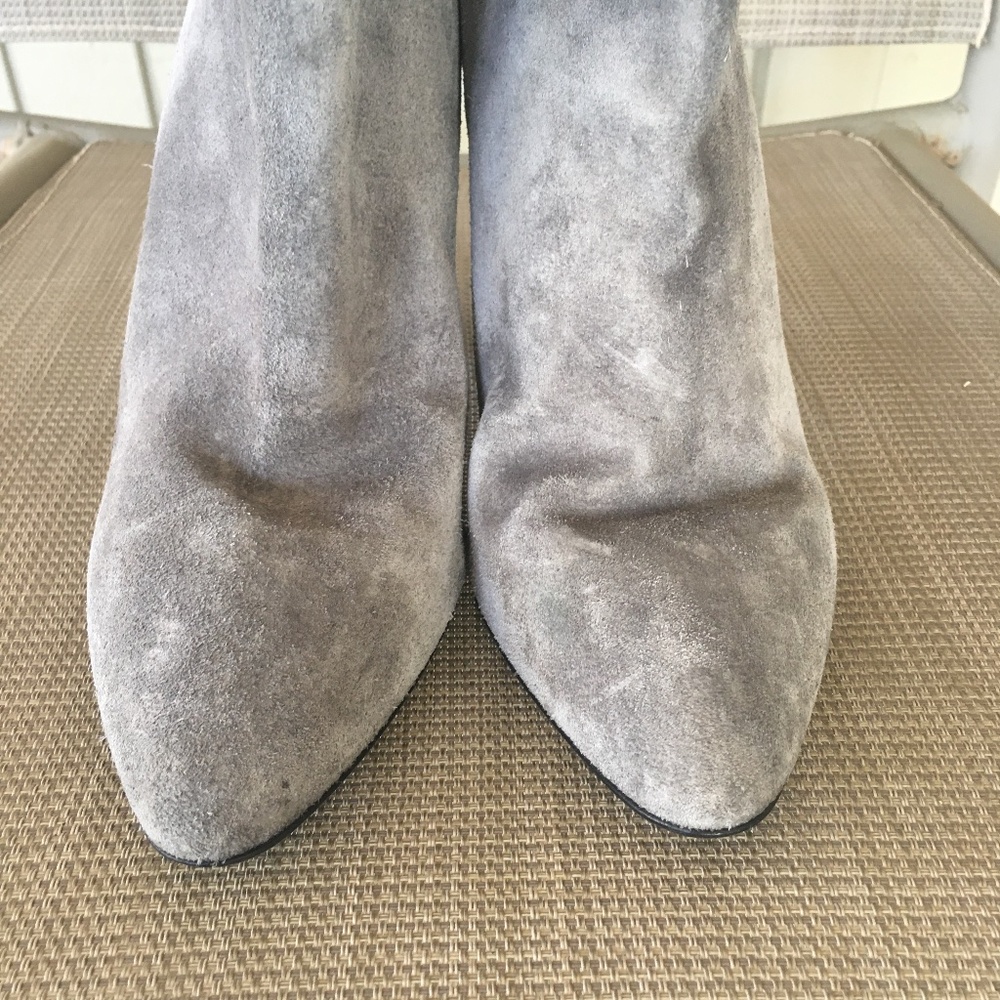 MICHAEL KORS COLLECTION Italy Gray Suede Tall Boots - Picture 7 of 13